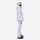 Women's 3-layer breathable ski suit set - lavender jacket with lavender bib pants, for skiing and snowboarding