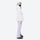 Women's waterproof 3L ski jacket and bib pants series - white jacket with lavender bib pants, for snowy mountain travel