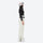 Unisex waterproof 3L snow jacket and pants series - white snow pants with black top, for powder and piste riding