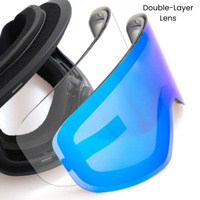
                  
                    Kids' magnetic lens cylindrical snow goggles - double-layer cylindrical lens, for skiing and snowboarding
                  
                