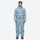 Unisex waterproof 2L one-piece snow suit - ice blue one-piece suit, for cold-weather winter sports