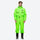 Unisex 2-layer snowboard one-piece suit - neon green one-piece suit, for resort and street wear