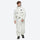 Unisex 2-layer snowboard one-piece suit - white one-piece suit, for powder days and winter commute