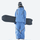 Women's snowboard jacket and wide-leg pants - ice blue jacket with ice blue pants, for resort and street wear