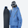 Women's snowboard jacket and wide-leg pants - ice blue jacket, for powder days and winter commute